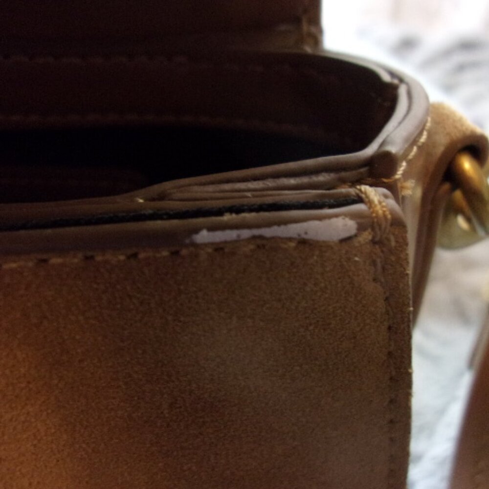 E-106 ZARA SPLIT SUEDE/LEATHER CROSSBODY BAG - Picture 14 of 14